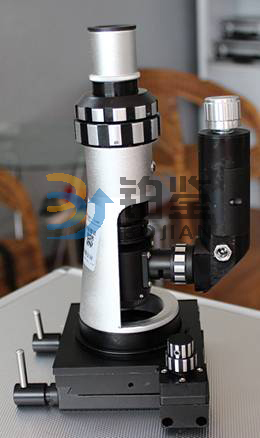 Portable field metallographic microscope.
