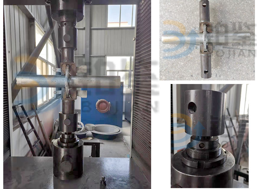 连接盘抗拉试验现场调试图 连接盘抗拉试验现场调试图