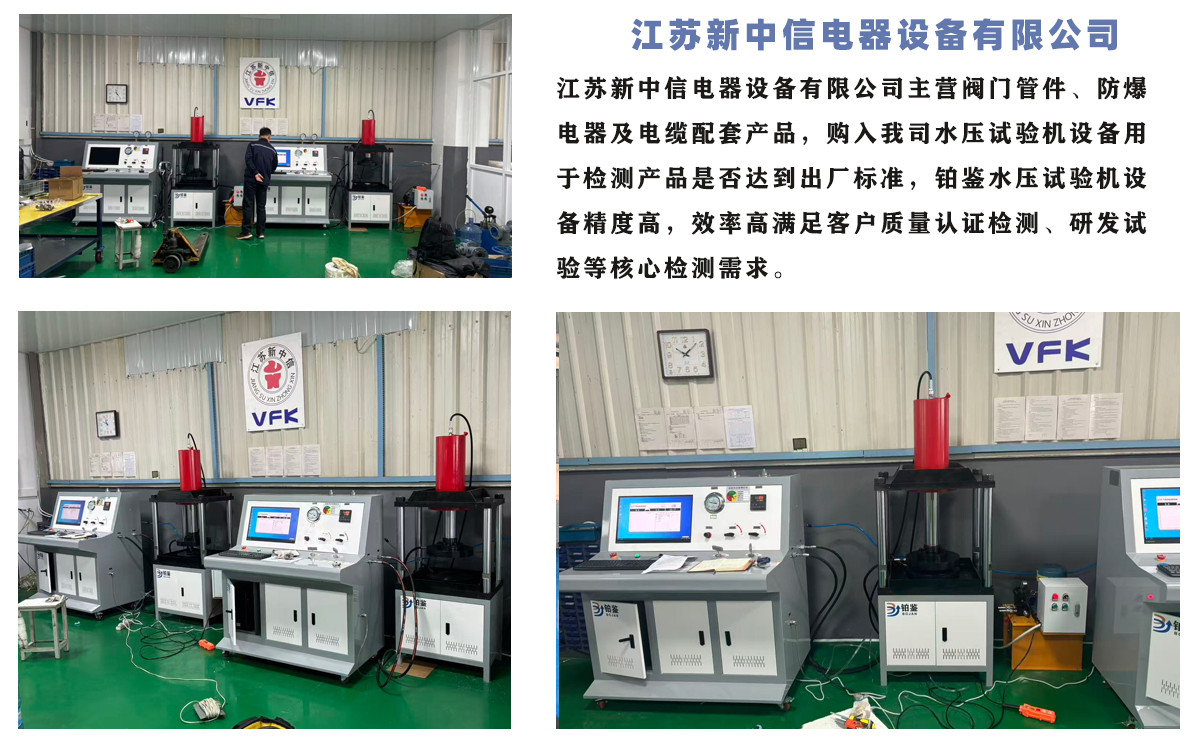 江苏新中信电器设备有限公司阀门水压试验机项目圆满交付！